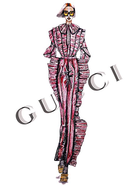 gucci leone disegno|Fashion Illustration for Gucci .